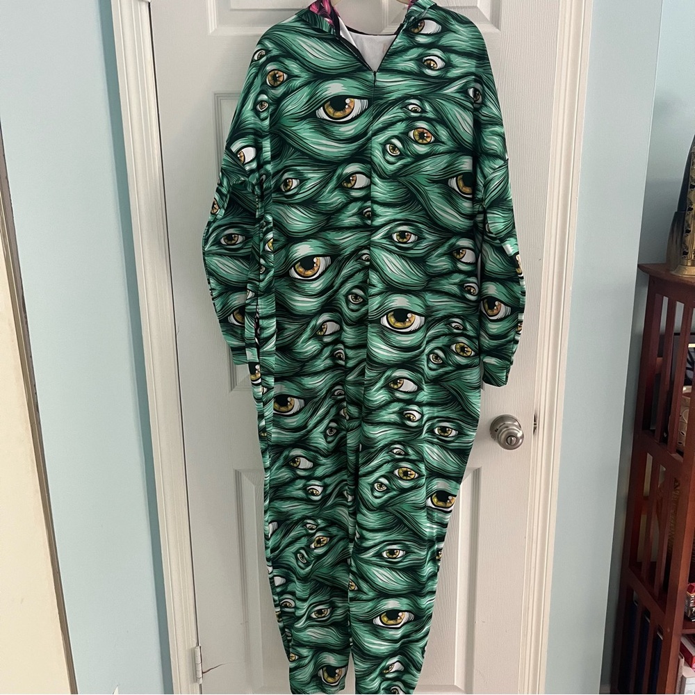 Green Eye Pattern Onesie